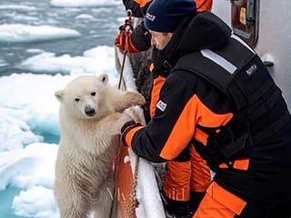 Fact-check: Viral video of polar bear cub stranded on melting iceberg, is AI
