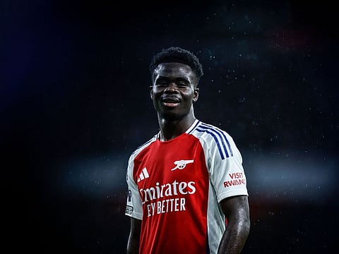 Bukayo Saka returned to action on Saturday after recovering from injury