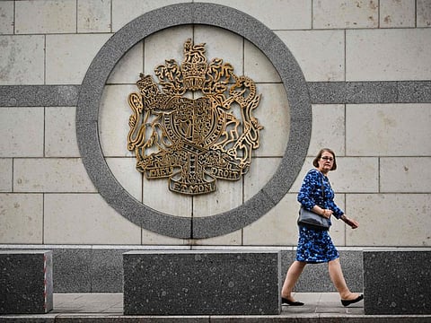 The British embassy building in Moscow. Russia said on November 26, 2024 it was expelling a British diplomat that it accused of espionage and summoned London's ambassador to the foreign ministry in Moscow.  
