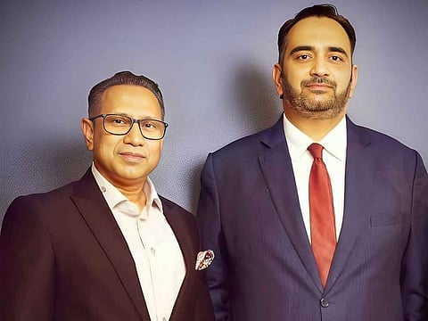 Syed Asif Zaman, Managing Partner and CEO of Ahmad Alagbari Chartered Accountants (left) and Salman Sajid, Co-Founder & CEO of Firm Harbour Aegis.