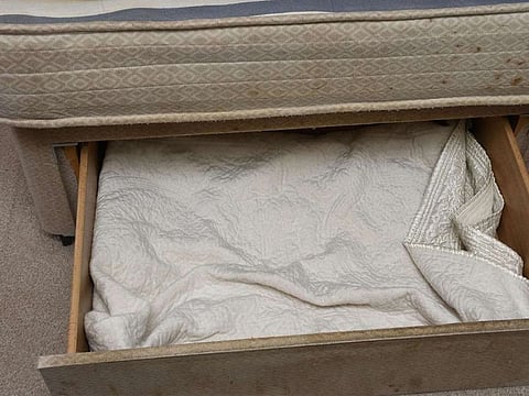 A baby hidden in a drawer under the bed for three years in the UK has been found malnourished, dehydrated, and suffering from severe developmental delays.