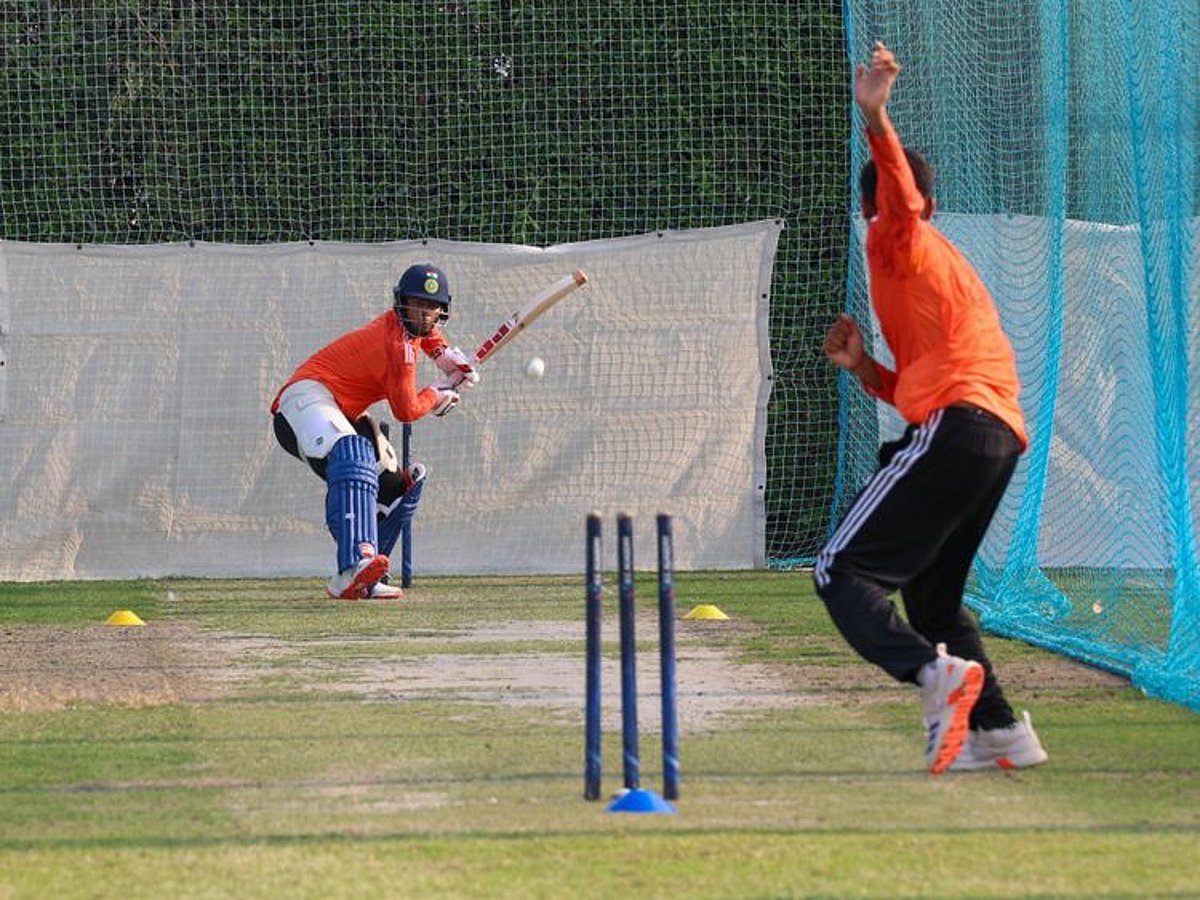 Ipl Practice Session Watch: 13-year-old Vaibhav Suryavanshi's power-packed batting session ...