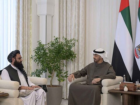 UAE President with ambassador Badruddin Maulana.