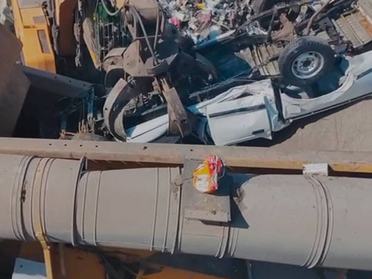Reckless drivers' vehicles crushed in Kuwait