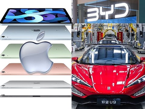 Chinese electric vehicle giant BYD, Tesla’s key competitor, has reportedly expanded into electronics manufacturing by assembling Apple iPads. 