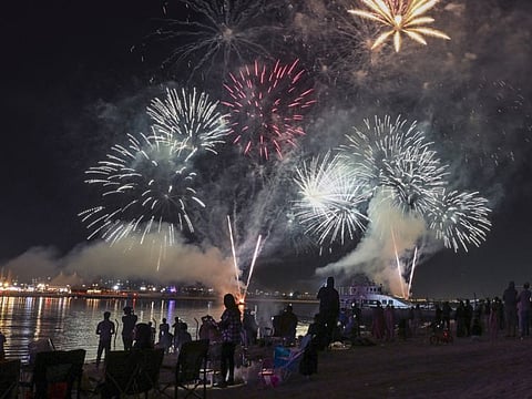 File photo of fireworks at Dubai Festival City Mall as part of Dubai Shopping Festival