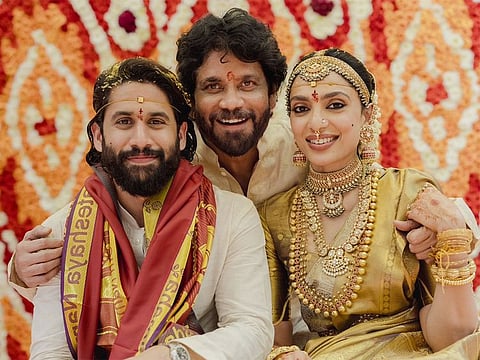 Sobhita Dhulipala and Naga Chaitanya got married in a traditional ceremony in Hyderabad on Wednesday