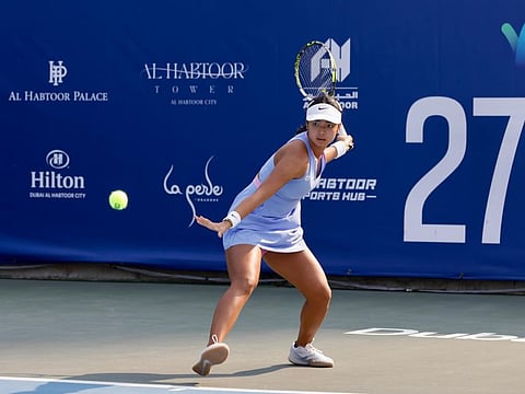 US Open Junior champion Alexandra Eala had to draw all her resources to outwit Japan's Kyoka Okamura in marathon semi-finals of the 27th Al Habtoor Tennis Challenge in Dubai on Friday.
