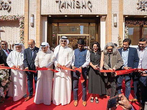 The grand opening of Tanishq's flagship boutique in Dubai Gold Souk Extension