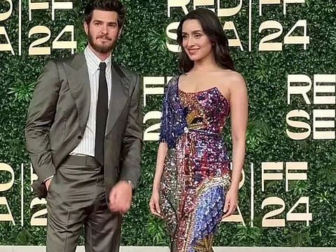 Andrew Garfield and Shraddha Kapoor at Red Sea International Film Festival