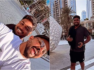 Video: Sreesanth’s Dubai reunion with Sanju Samson - A moment of fun and friendship