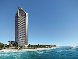The Trump Tower in Jeddah occupies a prominent spot - at around 120,000 square feet - on the Corniche. 