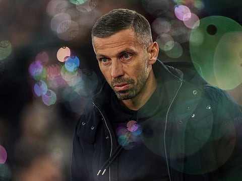 Wolverhampton Wanderers' English head coach Gary ONeil arrives prior to the English Premier League football match against West Ham United at the London Stadium, in London on December 9.