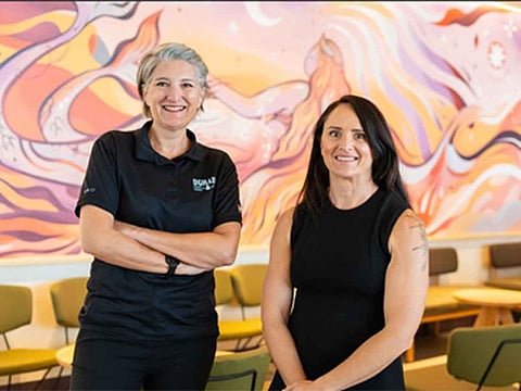 Emmar Barber, Managing Director at DGrade, and Michelle Pocock, Senior Manager for PR and PA, Starbucks, Alshaya Group.