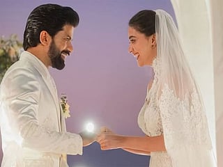 Indian actress Keerthy Suresh and Antony Thattil’s white wedding: A glimpse of their dreamy day