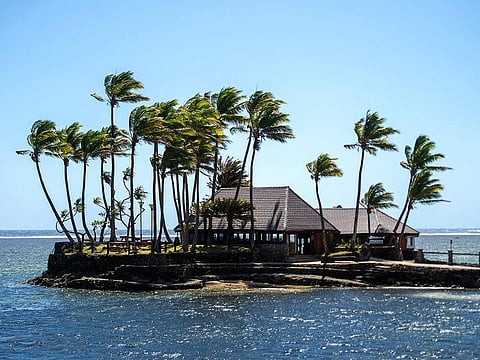 This photo shows a general view of the five-star Warwick Fiji resort on the Coral Coast, about 70 kilometers west of capital city Suva, on December 16, 2024.  