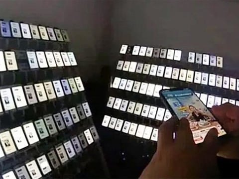 To bypass the need for individual SIM cards for each device, the man purchased pre-registered accounts containing other people’s personal information. 