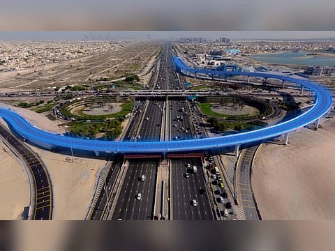 The two-lane bridge complements the Dh689 million Hessa Street development project, which includes upgrades of four major intersections