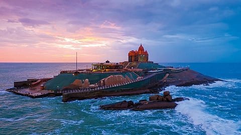 Vivekanada Memorial, at the southern tip of India in Kanyakumari, rests on a rock formation that some 180 million years ago was joined together with Madagascar, Sri Lanka, east Antarctica and Australia 