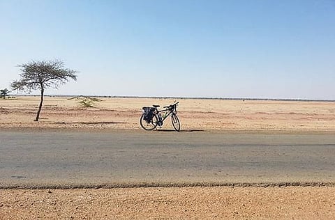 Dubai resident Arcot Nagaraj cycled for 135 days to set a Guinness record. 