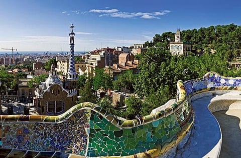Gaudi’s Park Guell in Barcelona. 