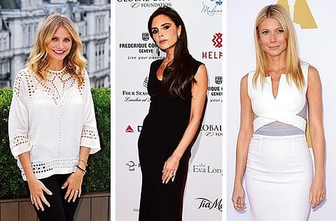 The wacky diets of Victoria Beckham, Cameron Diaz and Gwyneth Paltrow are featured in a new book. 