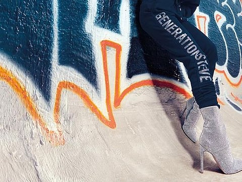 Crystal-embellished Steve Madden boots 