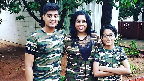 Jai and Preet with their mother Varsha, who has been a 'pillar of support' for the brothers' projects 