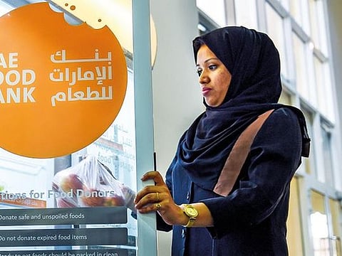 Launched in 2017, the UAE Food Bank works with government and charities to efficiently store, package and distribute excess fresh food discarded by hotels, restaurants and supermarkets 