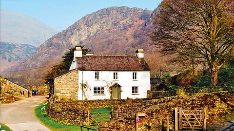 The views in Beatrix Potter's farm in the Lake District are easily recognisable from her illustrations 