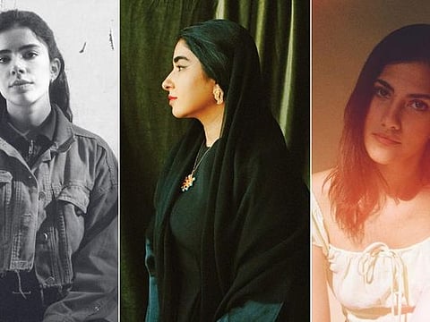 In her work, Lara Chahine (left) intends to shed light on how external factors have an immediate impact on women. Reem Falaknaz’s (centre) work attempts to shed light on the covert ways women navigate deep-rooted practices and medical malpractice. Rama Ghanem, curator of Gulf Photo Plus, says there needs to be a new and different approach to feminist work that is distributed and exhibited in the region 