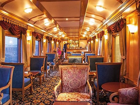 The well-appointed coaches of the Deccan Odyssey add the right touch of luxury 