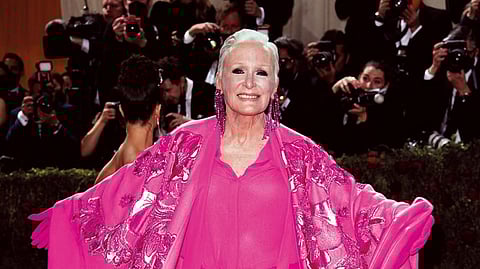 The stand-out moment of the recent Met Gala has to be Glenn Close, utterly jubilant in fuschia Valentino 