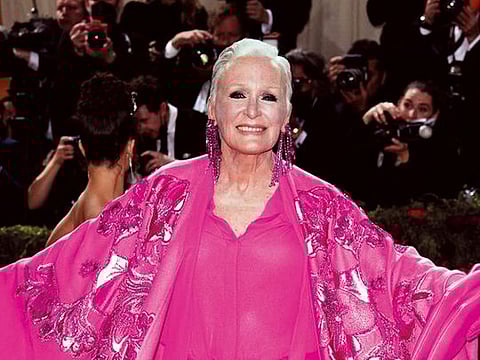 The stand-out moment of the recent Met Gala has to be Glenn Close, utterly jubilant in fuschia Valentino 