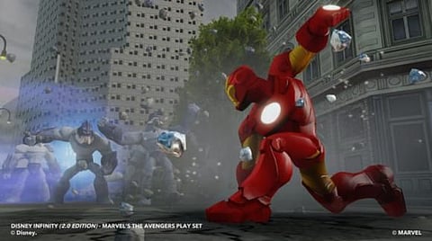 See Marvel and Disney worlds collide on the
streets of New York. 