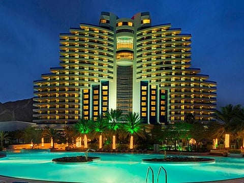 This chic Indian Ocean resort hotel with iconic architecture is set against the extraordinary backdrop of the Hajar Mountains 