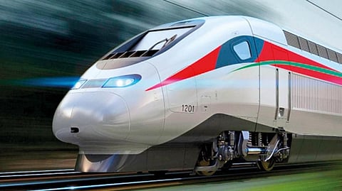 The train travels up to 320km per hour, but its rapid acceleration is imperceptible 
