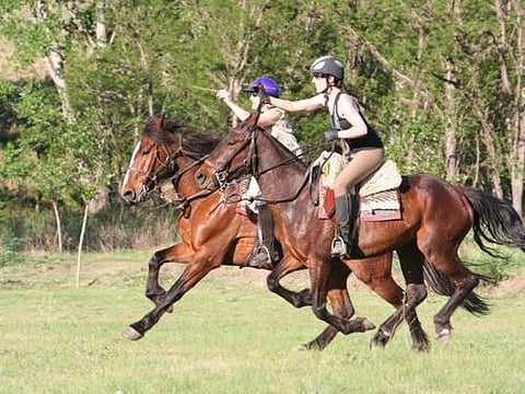 There’s nothing like thundering through the countryside. 