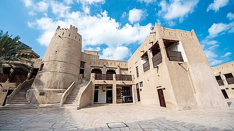 The two-storey structure is a perfect example of traditional Emirati architecture 