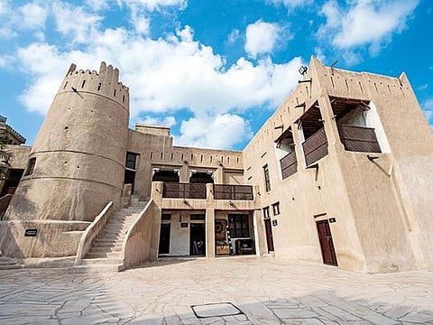 The two-storey structure is a perfect example of traditional Emirati architecture 