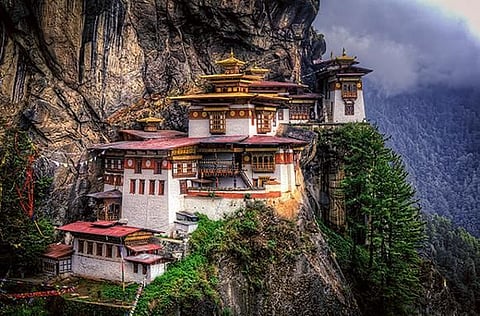 The 900m-plus hike to the Taktsang Monastery might test your mettle, but the view is well worth it. 