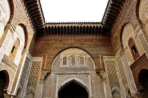 Madrasa Seffarine in Fez, Morocco. 