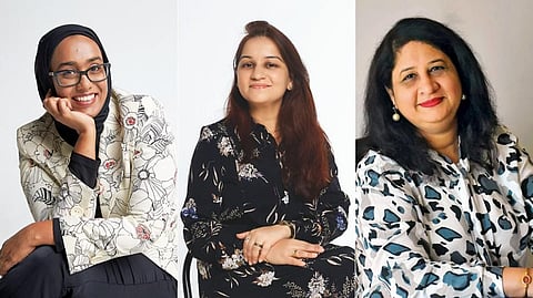 From left: Sadia Anwar, Sapna Jain and Dr Payal Shewani have found their own unique ways to be more efficient and productive as homemakers, while pursuing their passion 