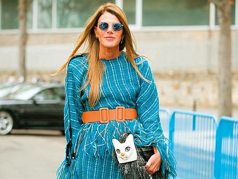 Anna was fashion editor at Italian Vogue for 12 years and has been an editor-at-large for Vogue Nippon for over a decade. Mostly, though, she is known for her outfits 