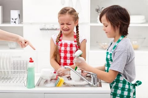 Tears and tantrums can test mum’s temper. 