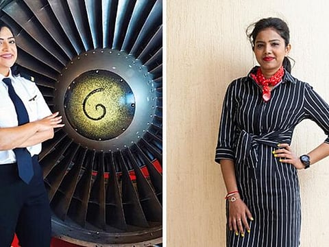 Rita (right) is now the Aircraft Maintenance Engineering Lecturer and Course Leader at University of South Wales in Dubai. Nyari is a Third Engineer with a shipping company 