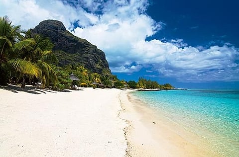 The beautiful island of Mauritius. 