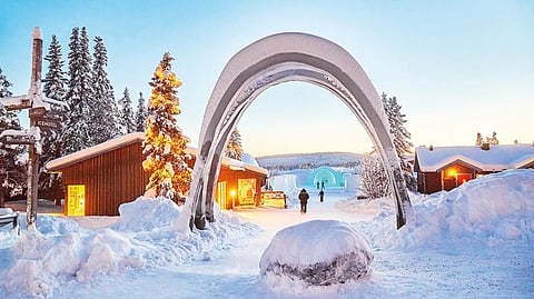 The world’s first ice hotel in Jukkasjarvi put the village on the international map 