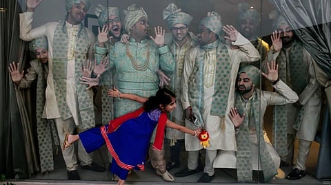 Photographer Tasneem Al Sultan will be giving a talk on wedding photography at the event. She believes in the documentary style of photography for weddings, like this picture that she took, part of an Indian wedding shoot 