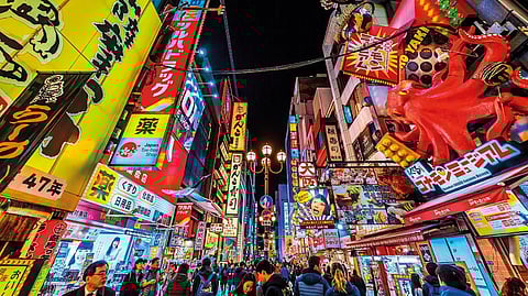 In 2009, 1.7 million tourists visited Osaka. Last year it was up to 11.4 million 